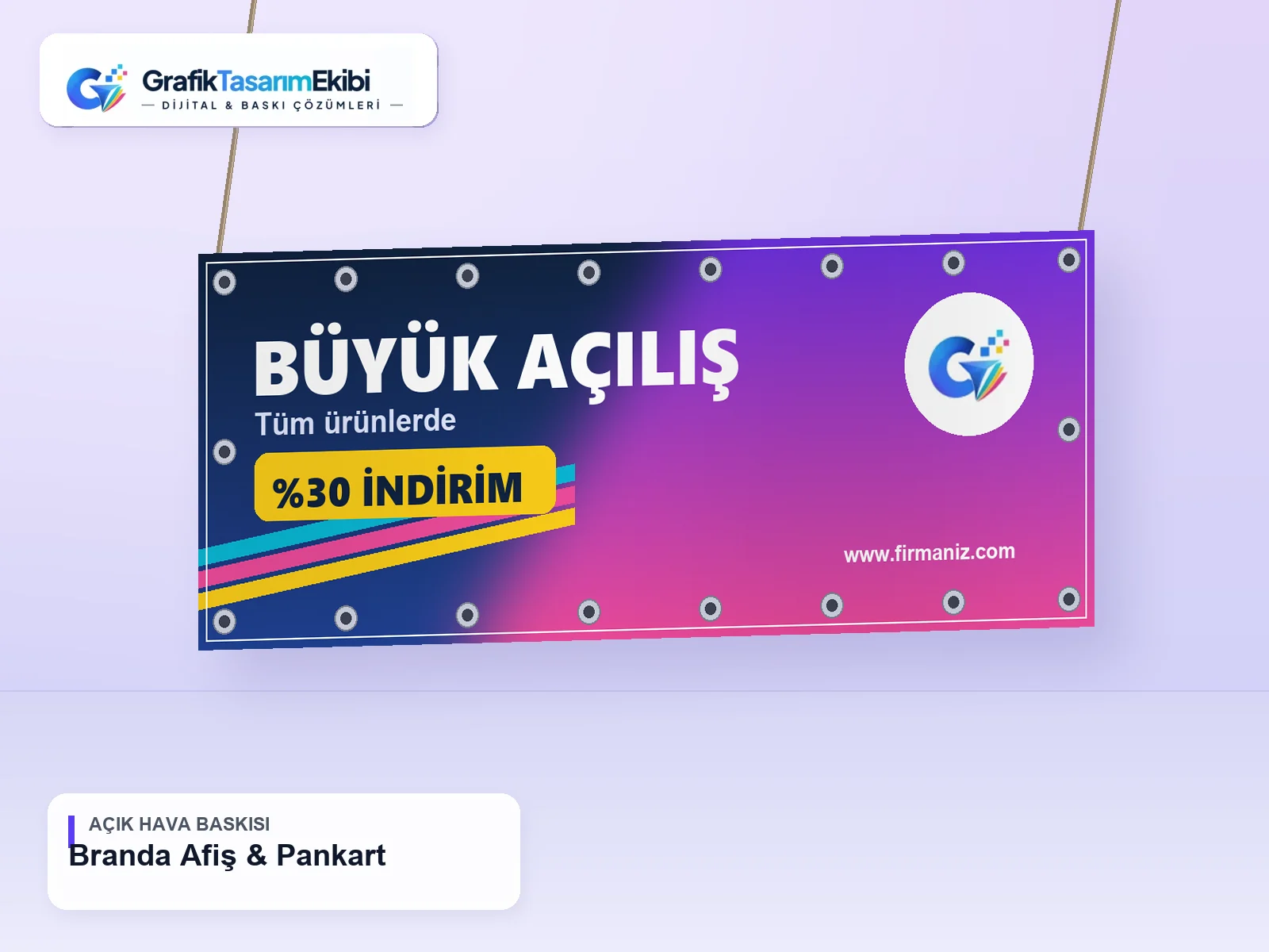 Branda Afiş & Pankart baskı ürünü | GrafikTasarımEkibi