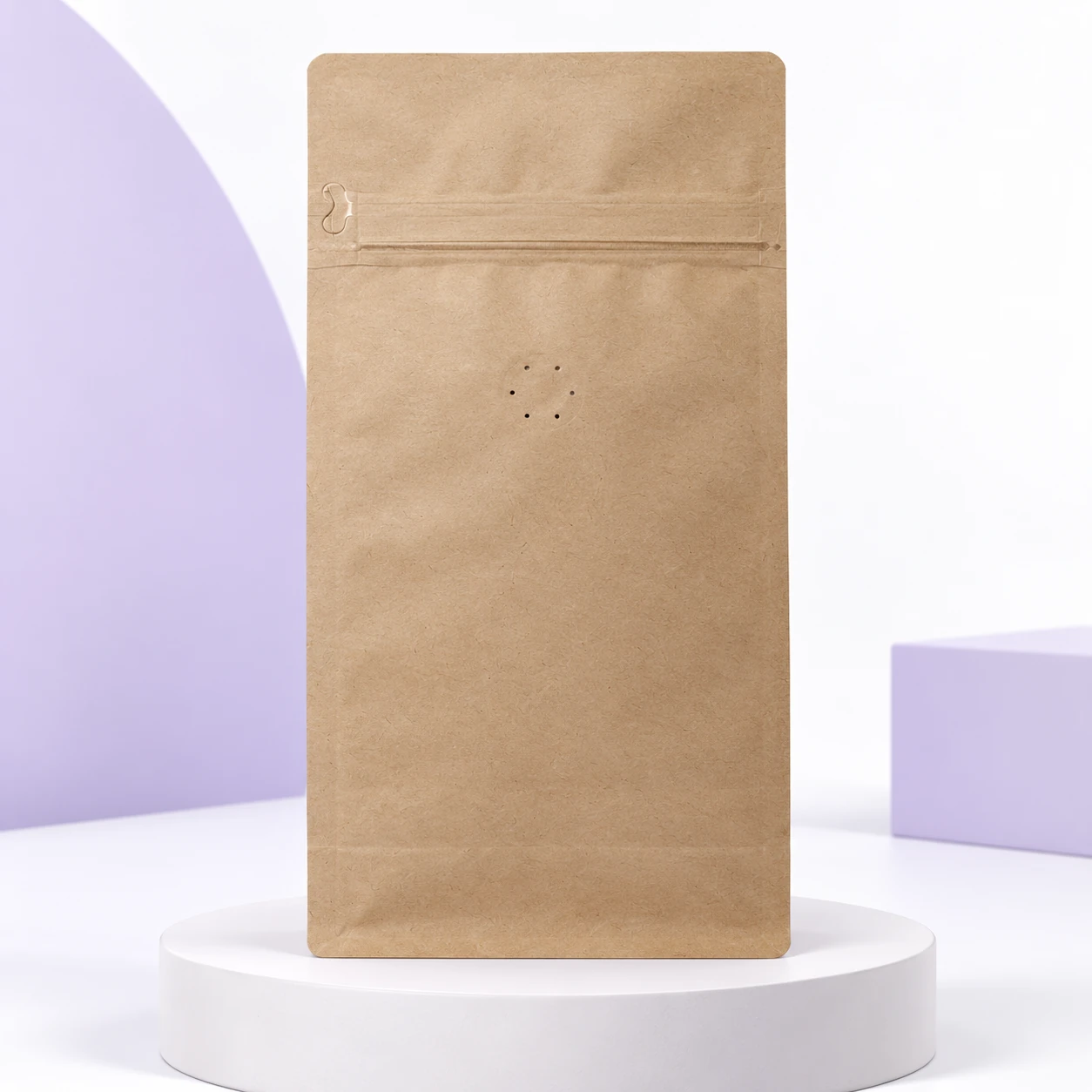 Kraft Metalize Kilitli Flat Bottom baskı ürünü | GrafikTasarımEkibi