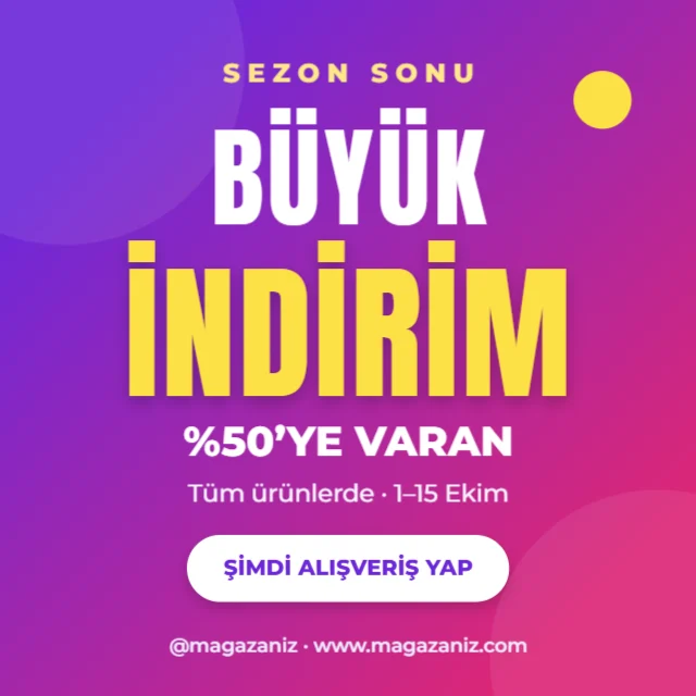 Büyük İndirim — Instagram Gönderi şablonu