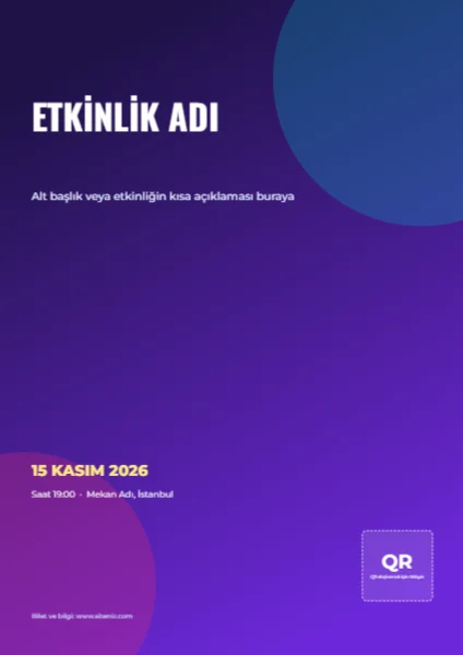 Etkinlik Afişi — Afiş şablonu