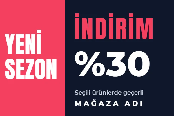 Yeni Sezon — Branda Afiş & Pankart şablonu