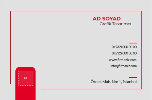 Siyah Beyaz Kurumsal Kartvizit — Standart Kartvizit şablonu