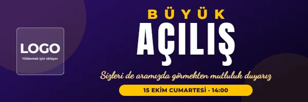 Büyük Açılış — Branda Afiş & Pankart şablonu