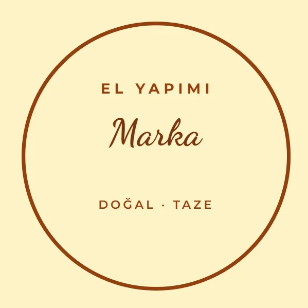 El Yapımı Rozet — Etiket şablonu