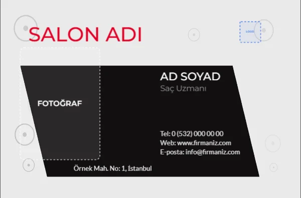 Güzellik ve Bakım Kartviziti — Standart Kartvizit şablonu