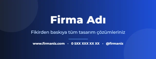 İşletme Kapağı — Facebook Kapak şablonu