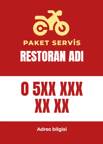 Paket Servis Magneti — Magnet şablonu